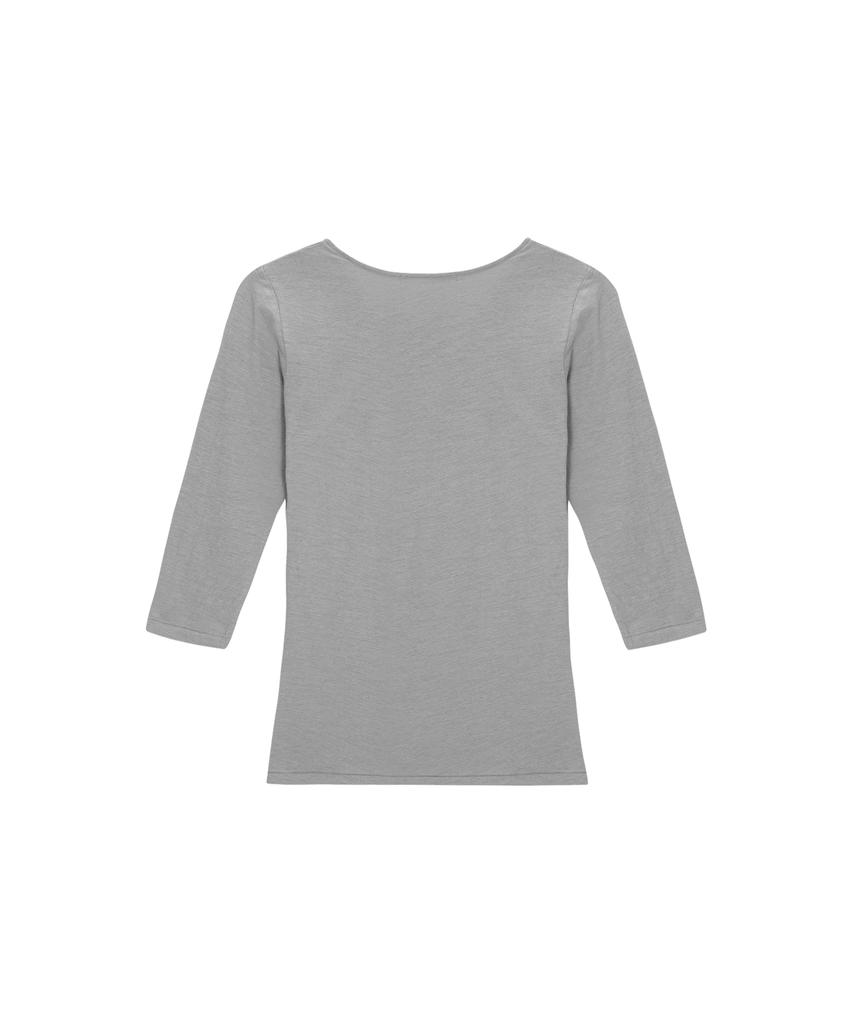 LEI AVERY Basic Cotton Sleeveless Slim Fit T-Shirt (Charcoal)