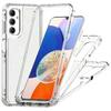 For Samsung Galaxy A24 4G (162.1mm) Case Clear Acrylic TPU Hybrid Phone Cover with Laser-printed Film