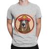 Hound dog Firefighter Novelty 100 Cotton TShirt Sparky the Fire Dog Tops Tees For Unisex