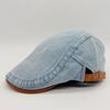 Retro Washed Beret Hat for Women Winter Outdoor Sun Protection Peaked Cap Men's Painter Hat Fashionable and Progressive Hats