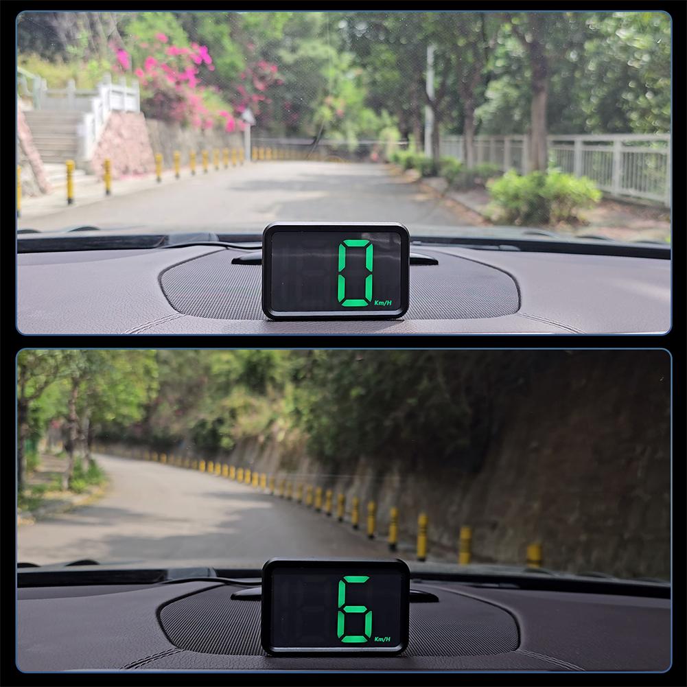 3 inches KMH MPH Universal Car HUD Digital GPS Speedometer Head Up Display Speed Meter Big Font Speed for All Cars Truck