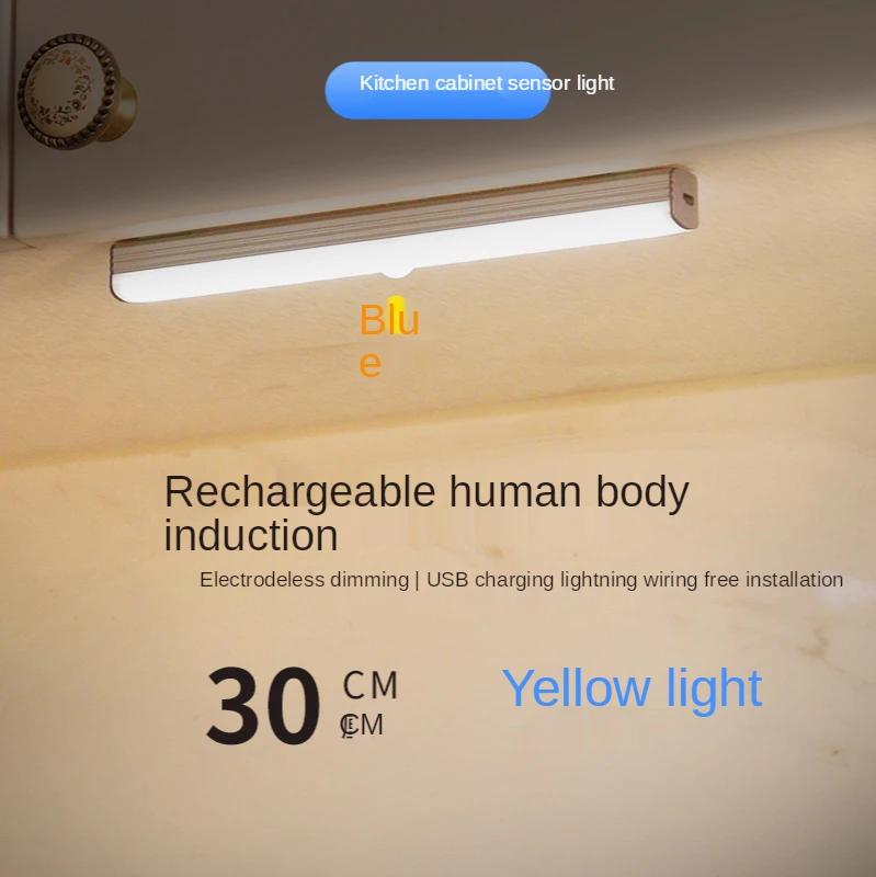 Intelligent hand sweeps switch cupboard lamp wireless charging induction lamp from wiring magnetic sucking night light