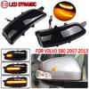 2Pcs Dynamic LED Amber Side Marker Blinker Turn Signal Light For Volvo C30 S80 2007-2013 S40 V50 2007-2012 S60 C70 V40 V70