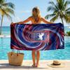 Ipswich Town Fußball Strandtuch Weiches Mikrofaser-Sommertuch Schnelltrocknendes Saugfähiges Handtuch für Strand Schwimmbad Reisen