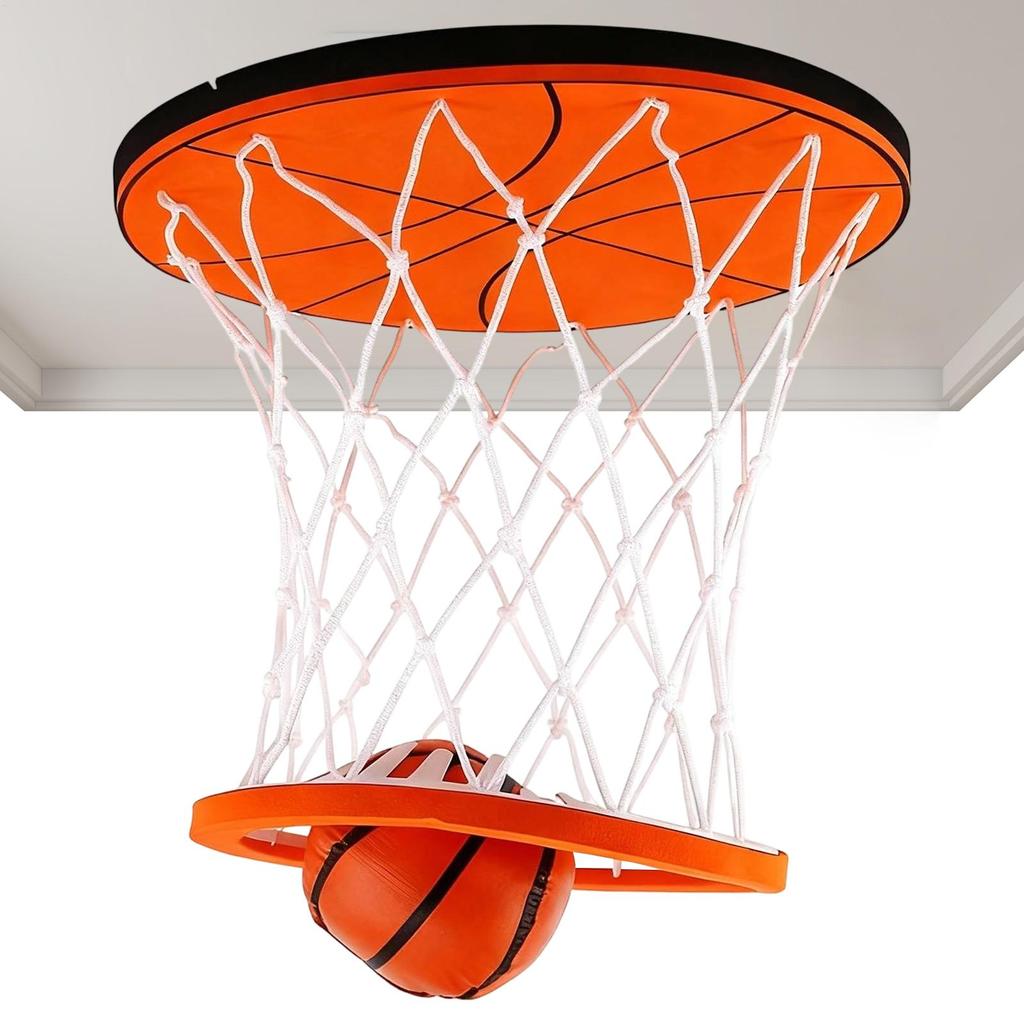 Mini Basketball Hoop Mini Ceiling Basketball Sports Goal Toy Wall Sports Ball Toy for Indoor Outdoor Bedroom Party School