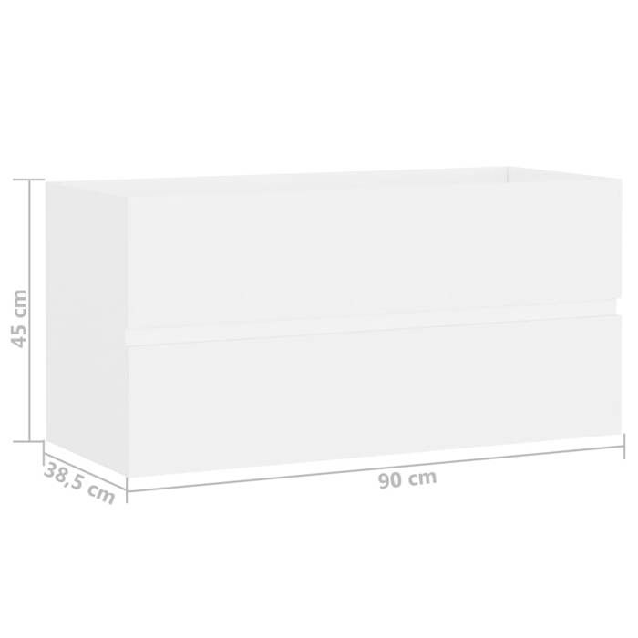 VidaXL Sink Cabinet with Integrated Sink Storage Unit Bathroom Cabinet Storage Cabinet Toilet 3071648