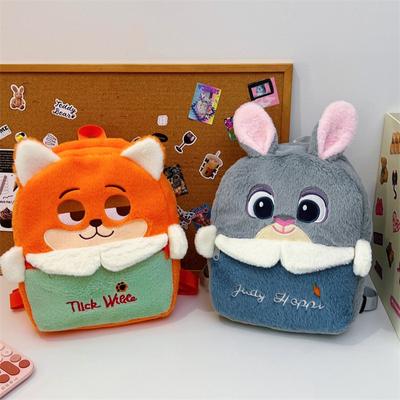 Animation Zootopia 2 Bag Judy Hopps And Nick Wilde Large Capacity Backpack Student School Bag Girls Bag Present