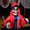 Screaming LED Clown Ground Stake Halloween Motion Activated Animatronic Yard Prop Weatherproof Terror Decoration Instant Setup