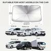 Retractable UV Protection Car Sunshade - Foldable Windshield Umbrella 