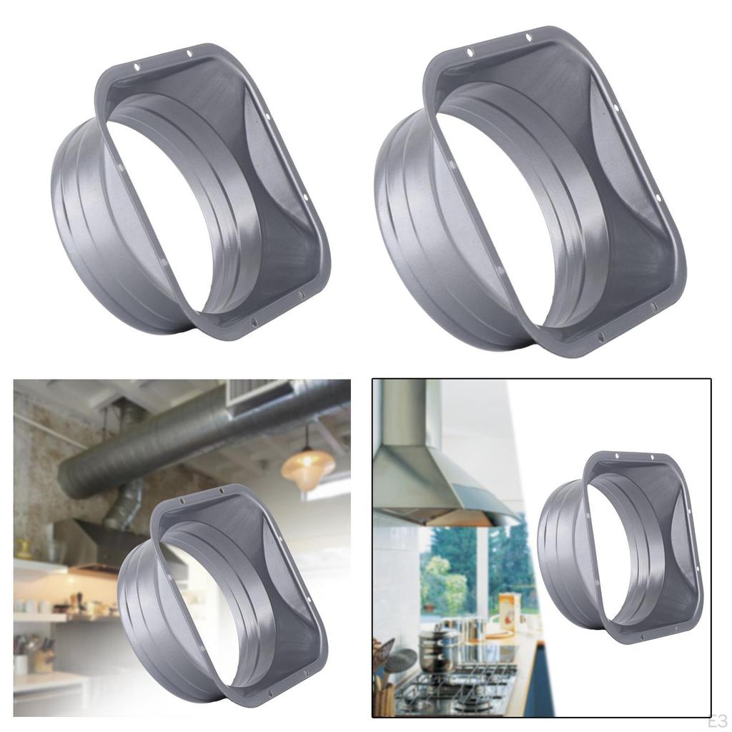 Air Duct Connector Joint Fittings Metal Straight Pipe for Ventilation Adapter Replacement