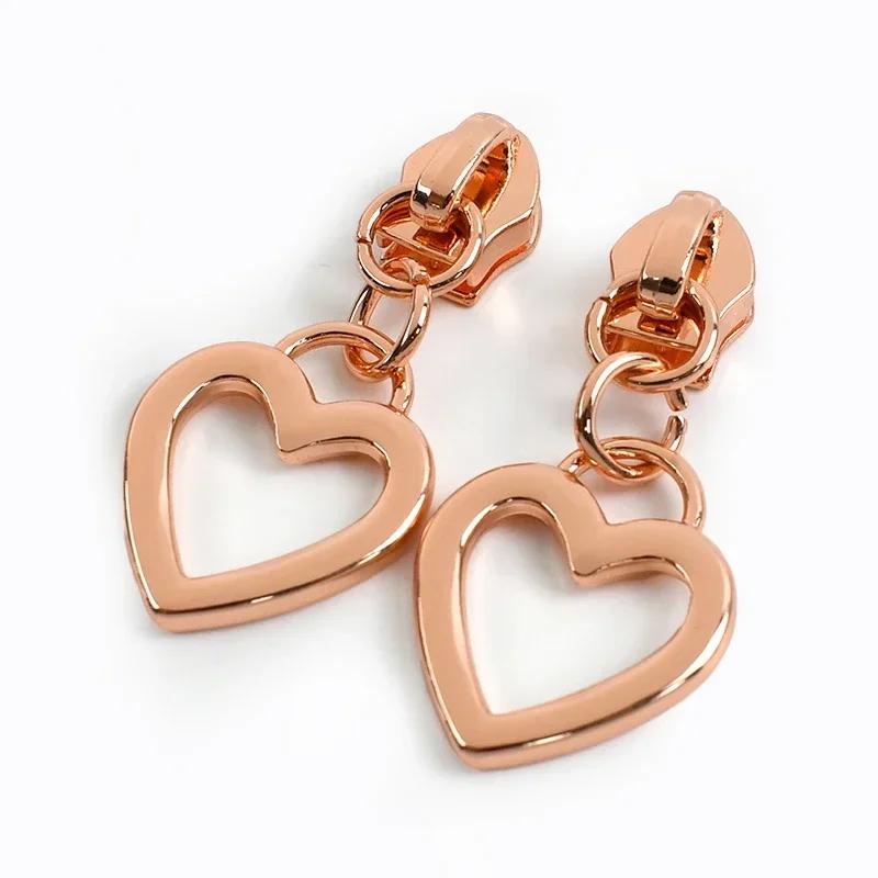 5-30Pcs Meetee 5# Nylon Zipper Puller Down Jackets Bags Zippers Sliders Garment Zips Head Repair Kits DIY Sewing Accessories