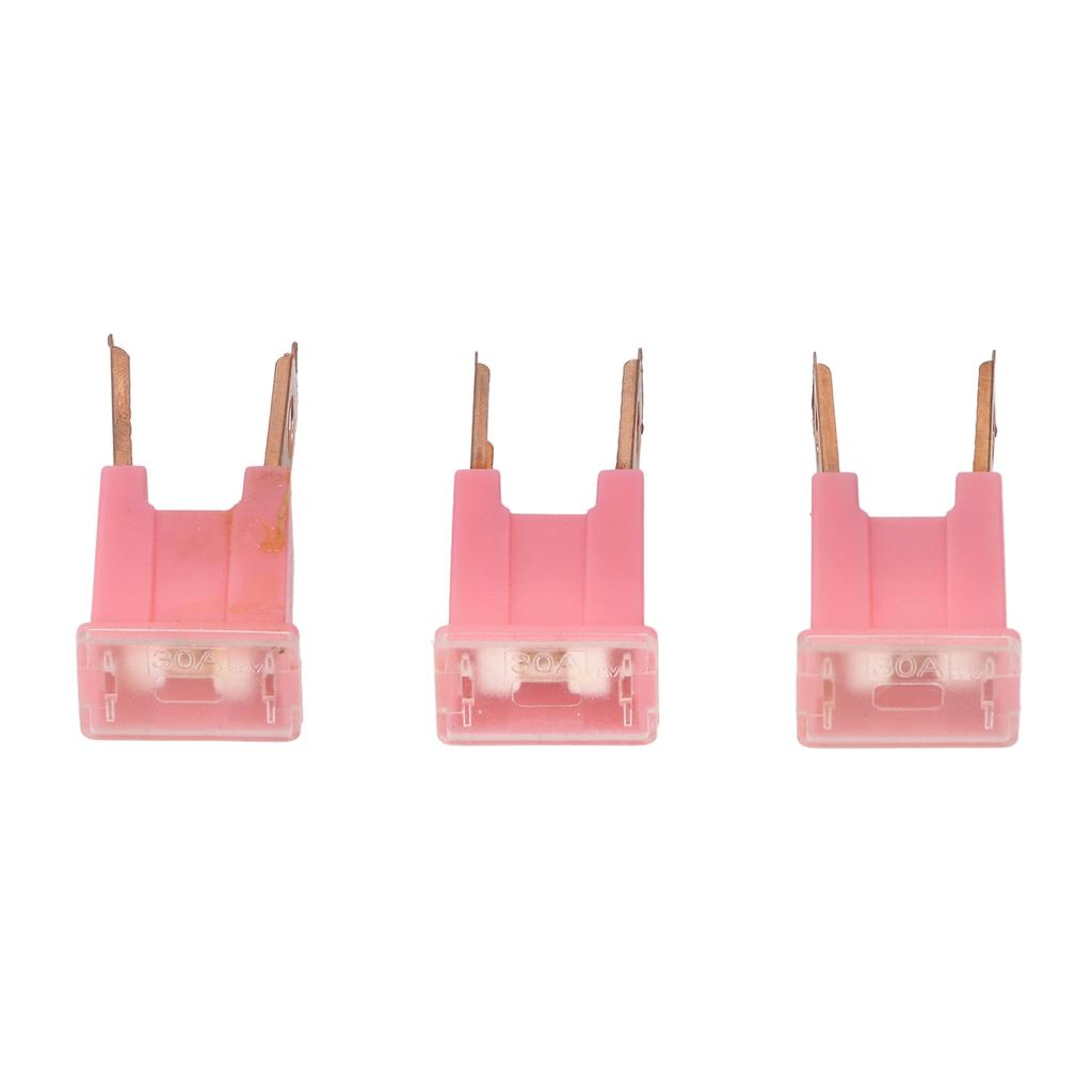 10Pcs Straight Male Terminal ABS Housing Brass Conductor FLM Slow Fusing Replacement for Automotive