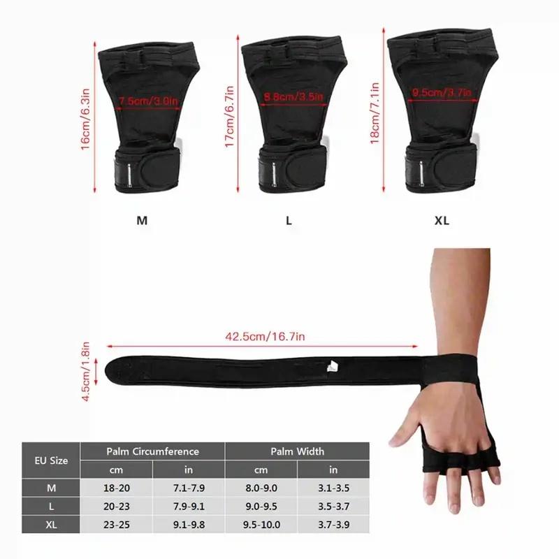Half‑Finger Weightlifting Training Gloves Non‑Slip Wrist Palm Protection Fitness Gloves for Men Women Cycling 6