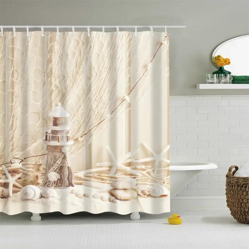 Universe Starry Sky Shower Curtain Bathroom Decor Bath Curtains Waterproof Polyester Christmas Snowflake Bathroom Curtains
