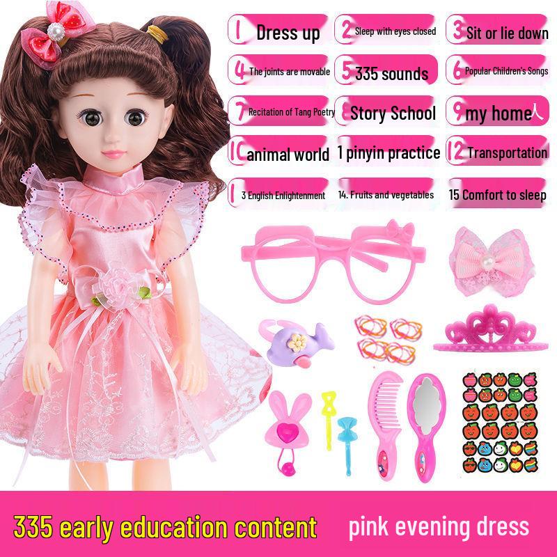 Interactive Smart Doll Set with Changeable Clothes - Princess Toy for Girls, Perfect Birthday Gift