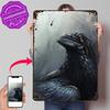 Crow Personalized D Textured Metal Poster Wall Art Vintage Tin Signs for Gaming Room Decoration Items Interior Accessories Home