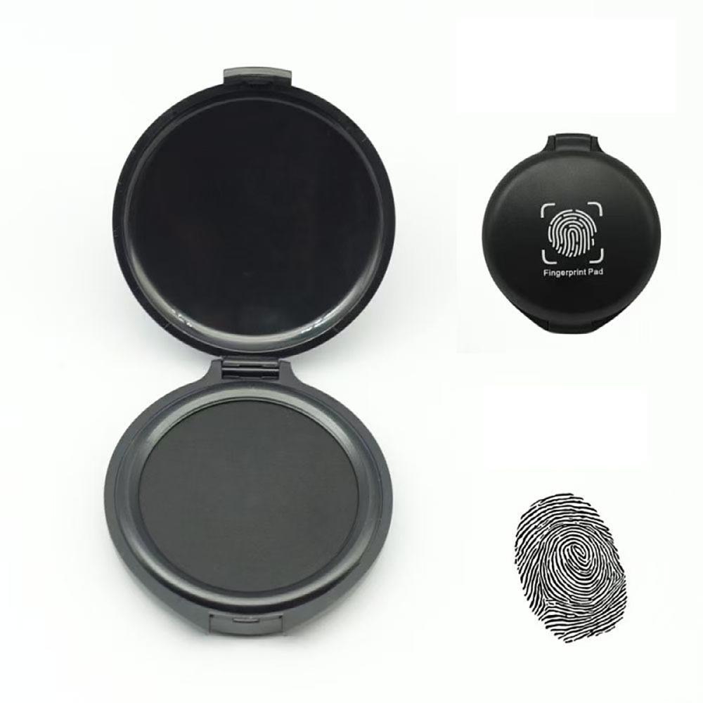 1Pcs Mini Stamp Pad Waterproof Thumbprint Ink Pad Fingerprint Ink Pad  Identification Security