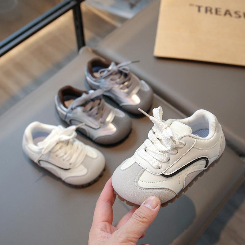 Children's Low-top Board Shoes Spring and Autumn New Boys' Sports Shoes Girls' Round Head Casual Shoes Medium and Small Children 1-6 Years Old Board