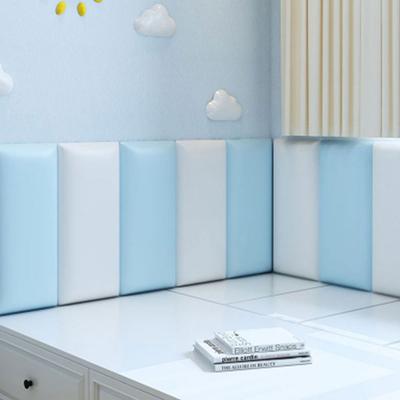 Tatami 3D Wall Stickers Rectangular Waterproof Headboard Bed Soft Bag Self-adhesive Anti-collision Wallpaper