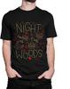Men's Night In The Woods Graphic T Shirtcotton Tee Black