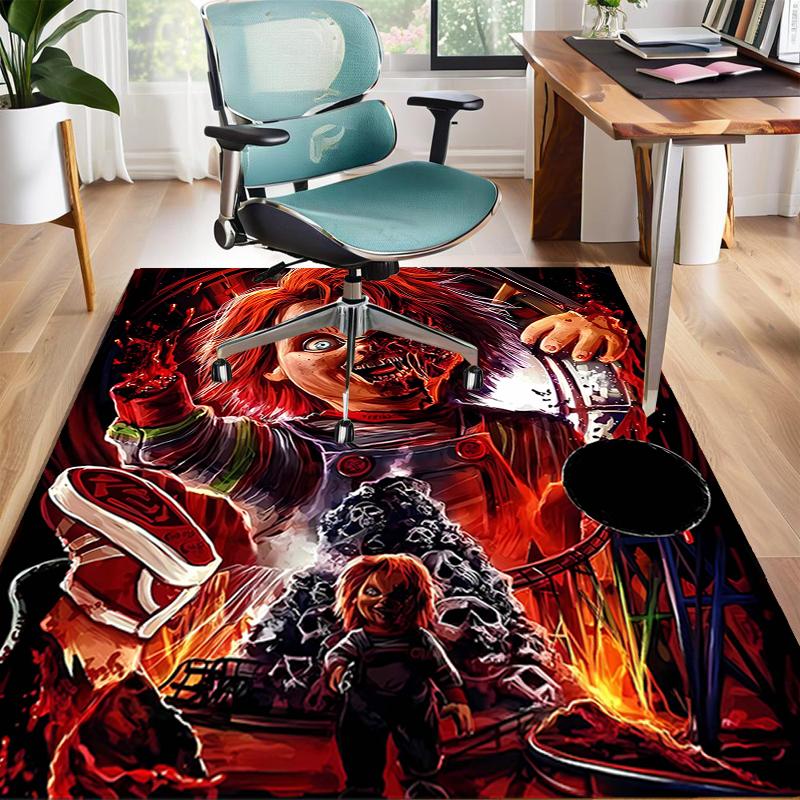 1pc Chucky1 Design Area Rug - Non-Slip, Soft & Cozy Floor Mat for Living Room, Bedroom, Office - Indoor/Outdoor Decorative Carpet