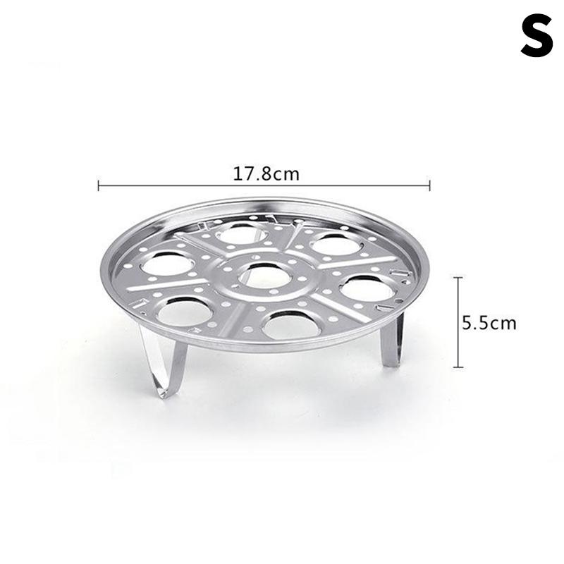 1Pieces Multifunctional Steamed Egg Rack Stainless Steel Steamed Bun Dumplings Steaming Rack Durable Steamer Outdoor Tableware
