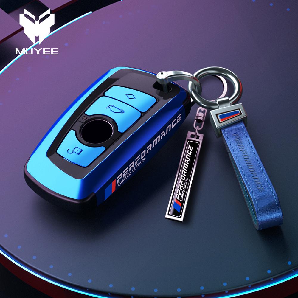 Car Remote Key Case Cover Holder Shell Bag Fob For BMW F20 F30 F31 F34 F10 F11 F25 I3 M3 M4 F15 F16 3 5 Series GT Accessories