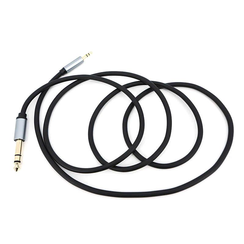 6.35mm to 3.5mm male audio TRS Cable Gold-Plated 6.5 1/4 inch stereo Male to 3.5 Stereo Male Heavy Duty Stereo Aux Jack cord
