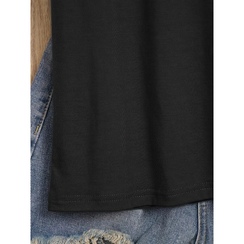 Ratz Fun Pocket Humorous Pattern Printed T-shirt, Short Sleeve Round Neck Summer Spring Casual Top, Women's Wear