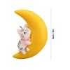 Floating Aquarium Decorations Moon Safe Exquisite Cute Moon Animals Decor for Fish   Accessories