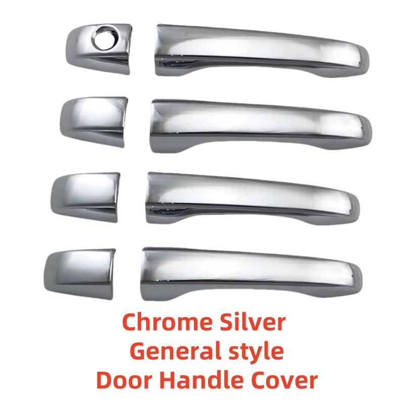 New Car ABS Chrome Piano Black Carbon Accessories For Chrysler 300 300C    Door Handle Bowl Cover Trim Paste Style