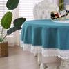 Table Cloth Art Simple Rectangular Fresh Solid Color Patchwork Hollow-out Lace Tea Table Round Table Cloth