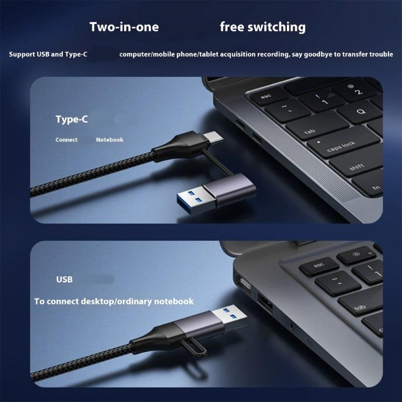 USB3.0 Video Captures Card for 4K60Hz HDTV Input Sound Support PC Gaming Streaming and Conference Recording