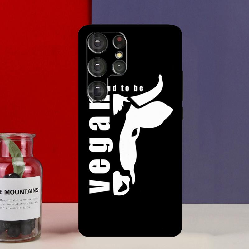 GO VEGAN Funda Case For Samsung Galaxy S25 Ultra S9 S10 S20 S21 S22 Plus S23 Ultra S24 FE Phone Cover