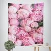 Pink Flower Bouquet Decorative Tapestry Home Wall Decor Office Living Room Tapestry