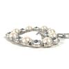 MIUMIU Rhinestone heart Bag Charm Key Holder Metal Silver