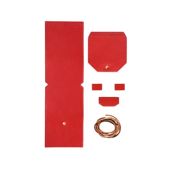DIY Mobile Phone Bag Faux Leather Phone Pouch Craft Set Unfinished Crossbody Wallet Phone Bag for Daily Travel And Gifts