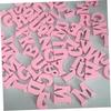 100pcs Wooden Letters Craft Wood Letters Wood Decor Wood Craft Shapes Letter Embellishments Wooden Letter Shapes Wedding Decoration Pink Crafts