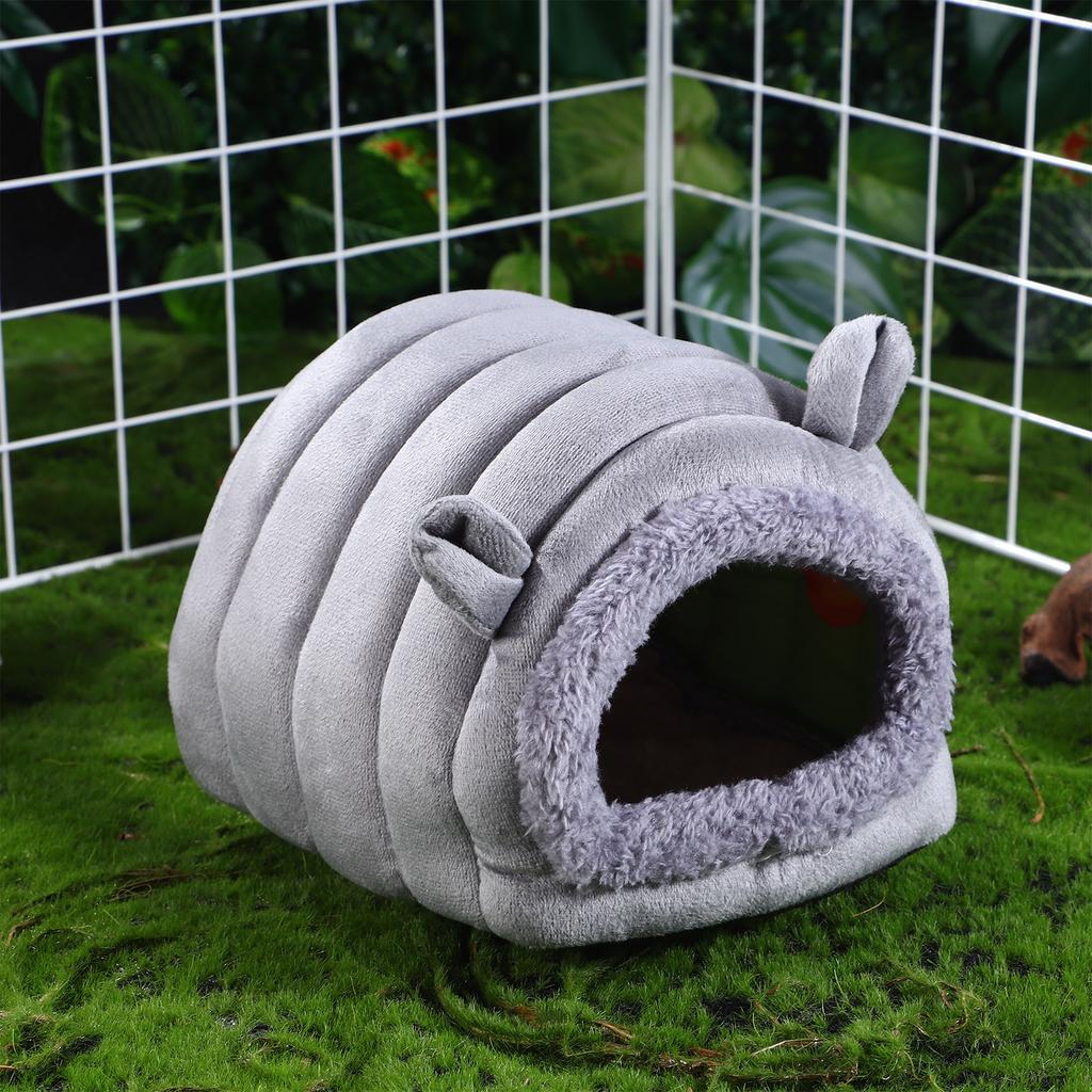 Hamster Bed Hamster Home Small Pet Hiding Place Hut Guinea Pig Hideout Chinchilla House Warm Hamster House Chinchilla Accessory