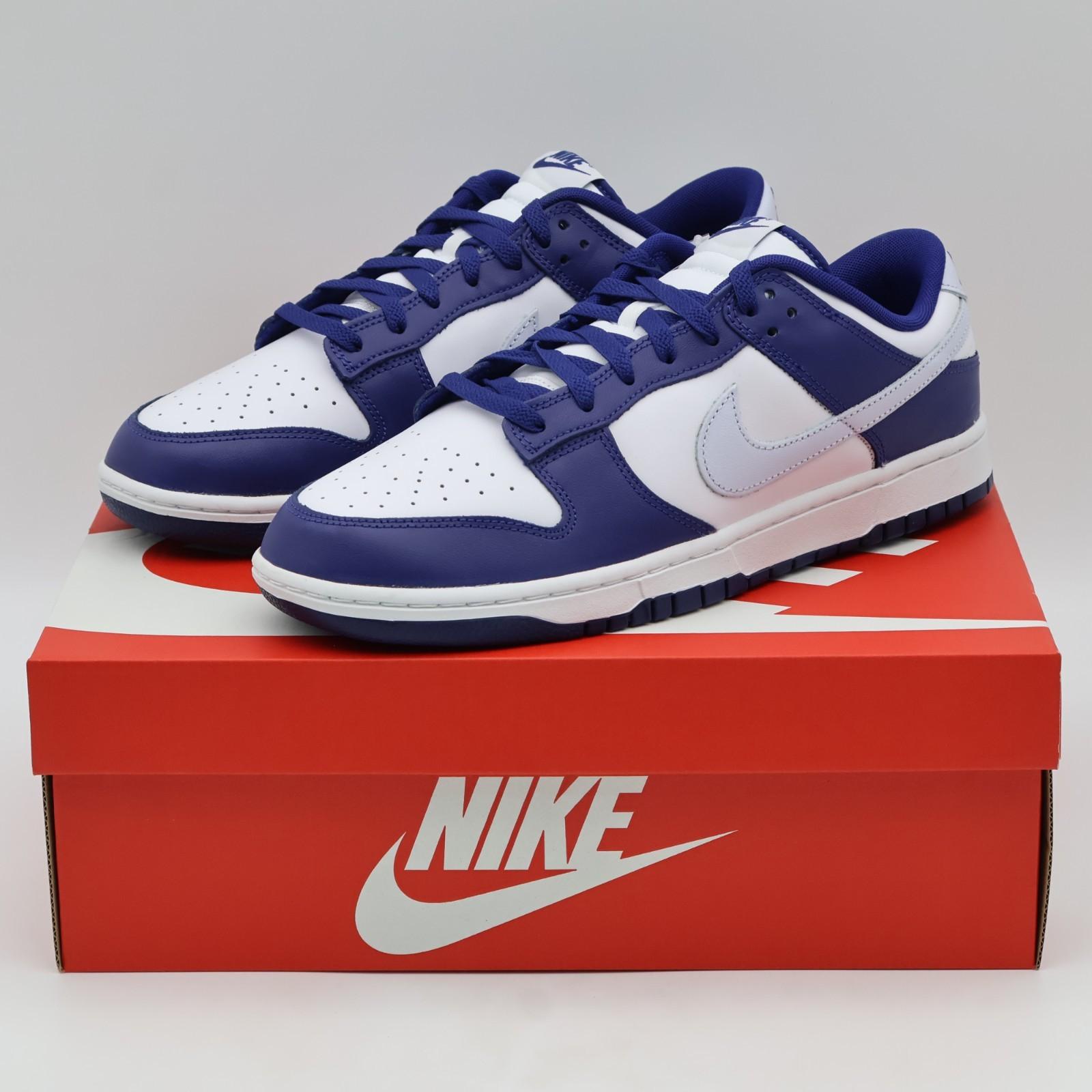DV0833-401 Nike Dunk Low Deep Royal Blue Football Grey White (Men s) 11