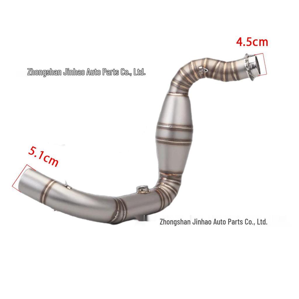 Modified Stainless Steel Exhaust Front Pipe for BMW G310 Motorcycle