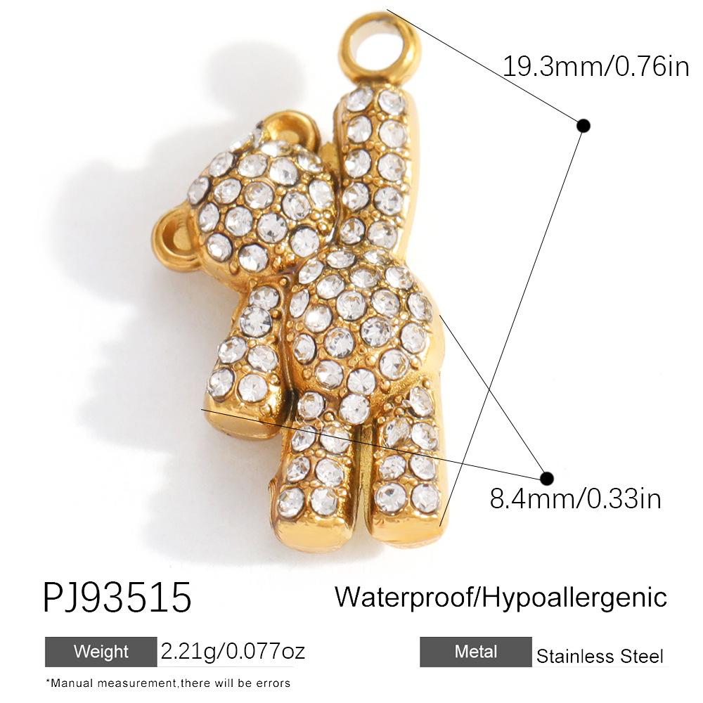 Heart Cat Dog Owl Oil Drop Ocean Style Pendants 18K Gold Plated Stainless Steel Charms Fashion Jewelry Gold Pendants