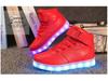 LED Light-Up High-Top Kids' Fashion Sneakers