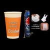 Yangge Disposable Orange Freshly Ground Soy Milk Paper Cups