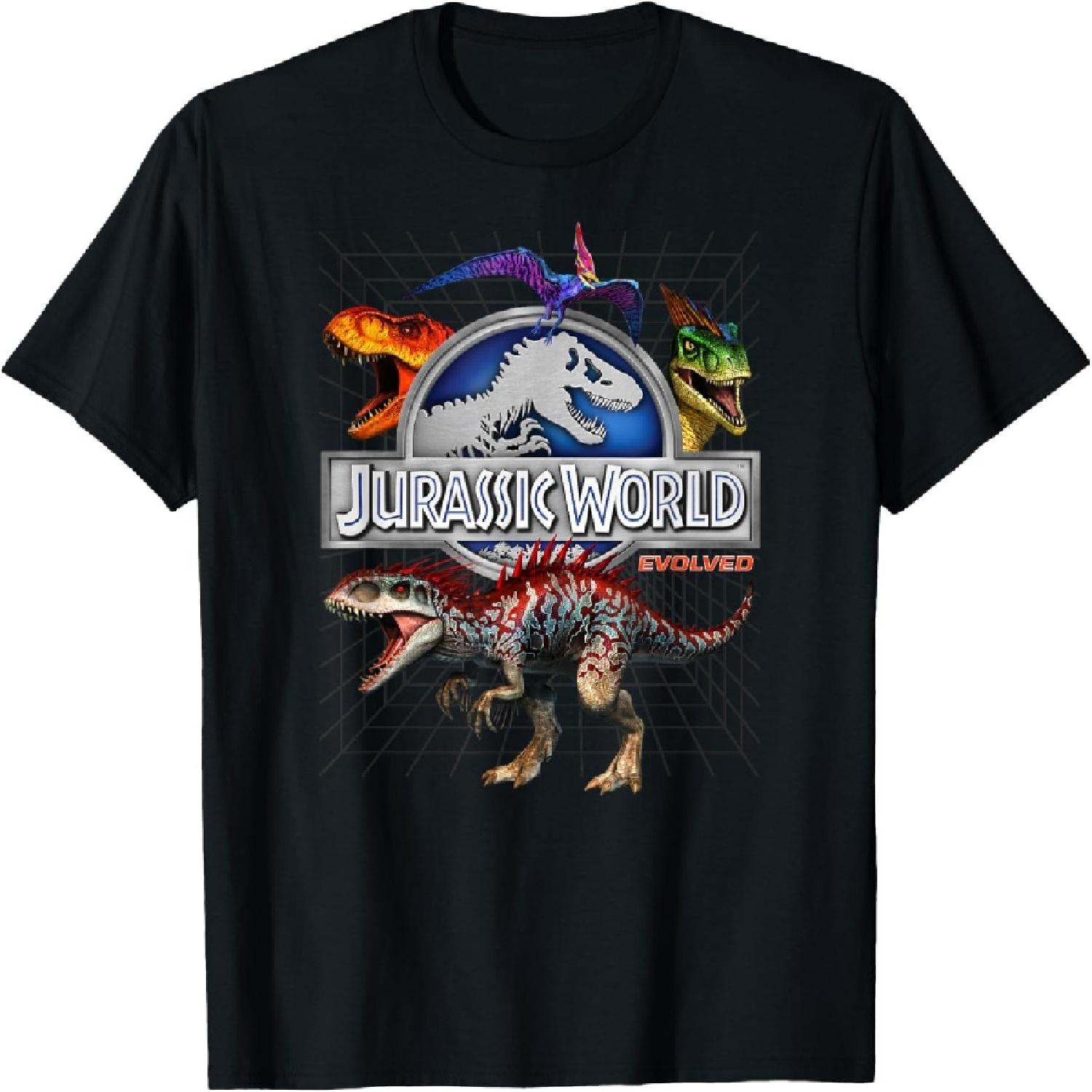 Jurassic World Evolved Dino Grid T-Rex T-Shirt XXXXXL разноцветный
