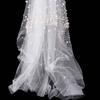 Vintage Pearls Tulle Bridal Veil Pearls Wedding veil Elegant Waist Length Drop Veil  Wedding Dress