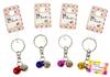 For Attaching Keys and Small Rotating Tin Bell Made In Prevents Random Total Length [Shiroite] Perfect Items! Keychain, Japan, Brass, Loss, Charm,