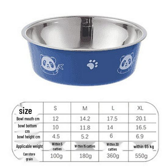 

Миска для собак большой вместимости с защитой от проливания - Милый дизайн для крупных собак Random Color