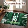 Custom Rug Ireland Rugby Pattern Print Name Text Soft Non‑Slip Floor Carpet for Home Indoor Decoration