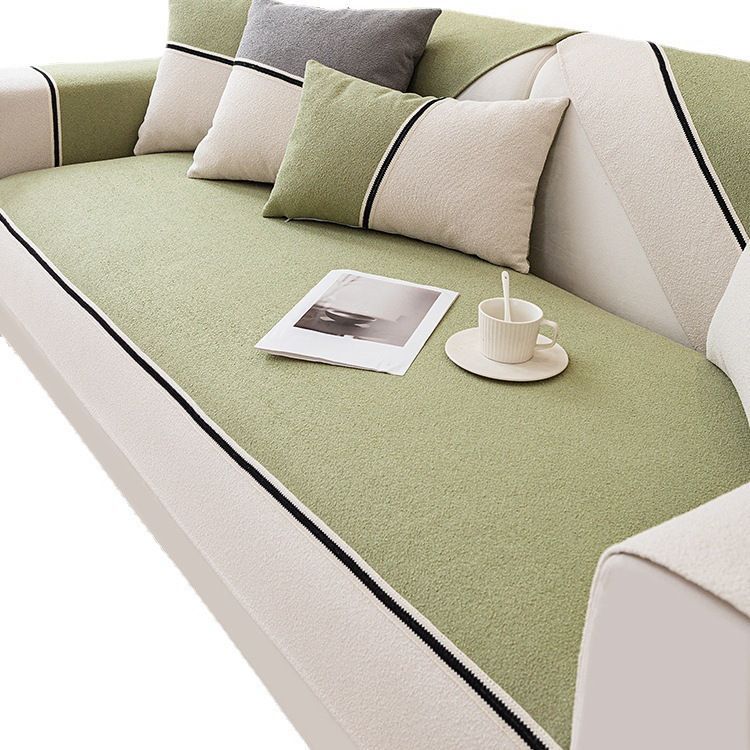 Simple Modern Sofa Cushion for All Seasons, Thickened Anti-slip Japanese Backrest Cover and Seat Cushion